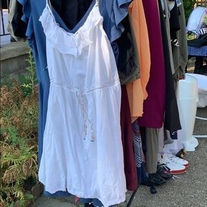 White cotton cami dress